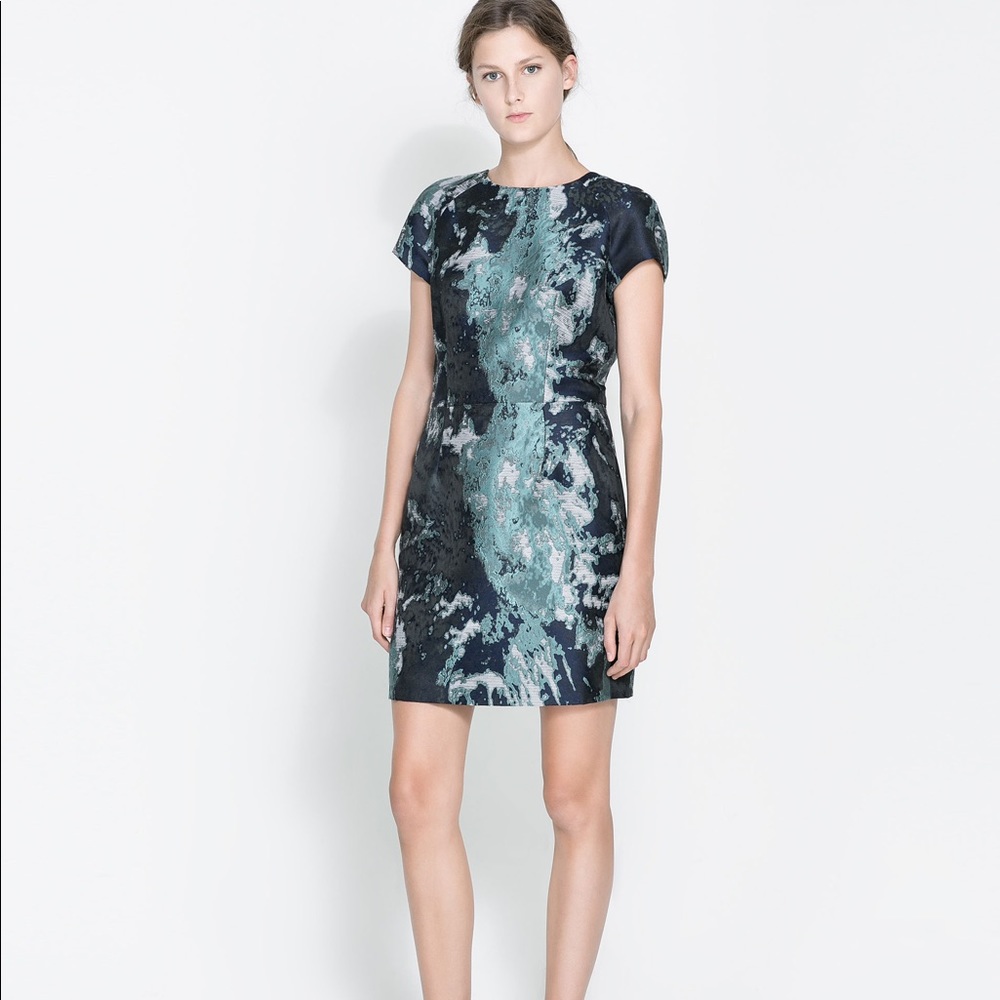 Zara blue dress